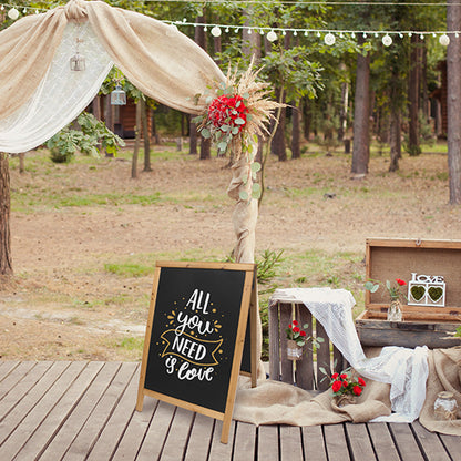 Securit® Holz Kundenstopper 85x55cm, Hellbraun, Outdoor