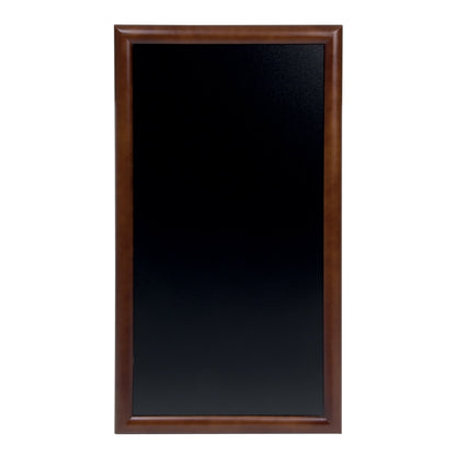 Securit® Wandkreidetafel "Long", Holzrahmen Dunkelbraun, 56x100cm, Outdoor
