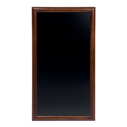 Securit® Wandkreidetafel "Long", Holzrahmen Dunkelbraun, 56x100cm, Outdoor