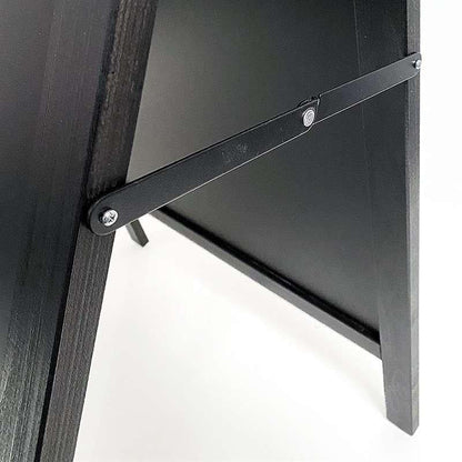 Holz Kundenstopper 105x68cm, Magnetisch, Schwarz, Outdoor