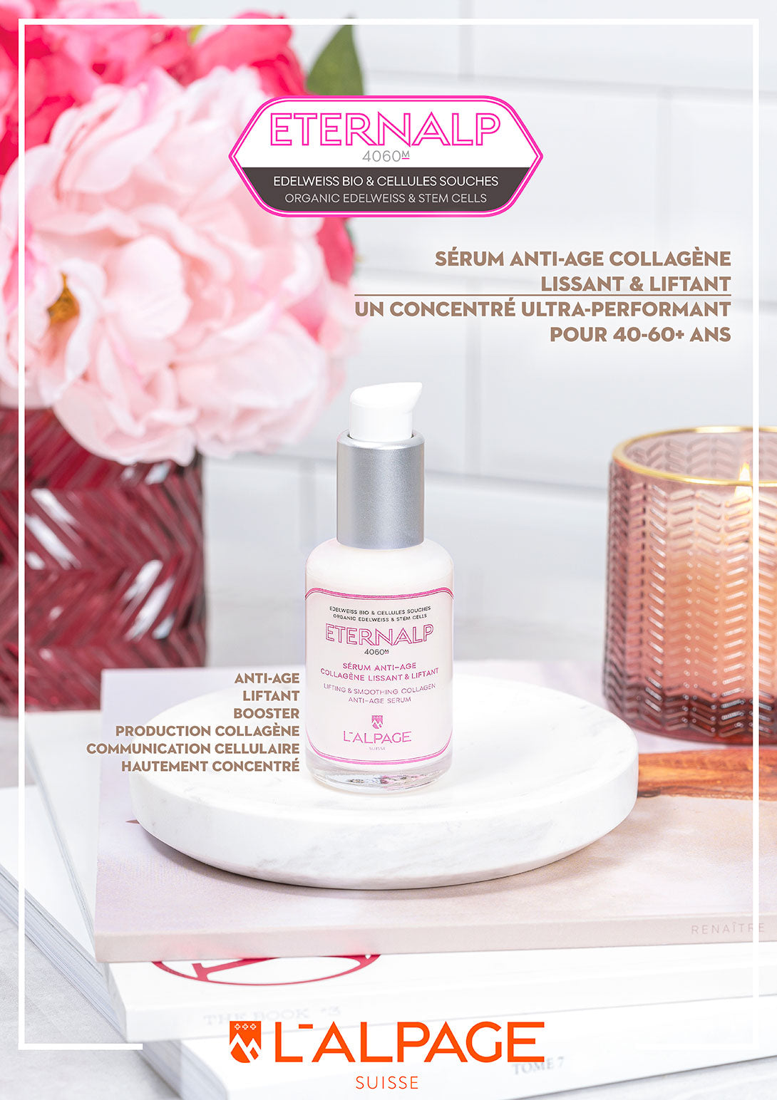 Sérum Anti-Age Collagène Lissant & Liftant Eternalp 4060m