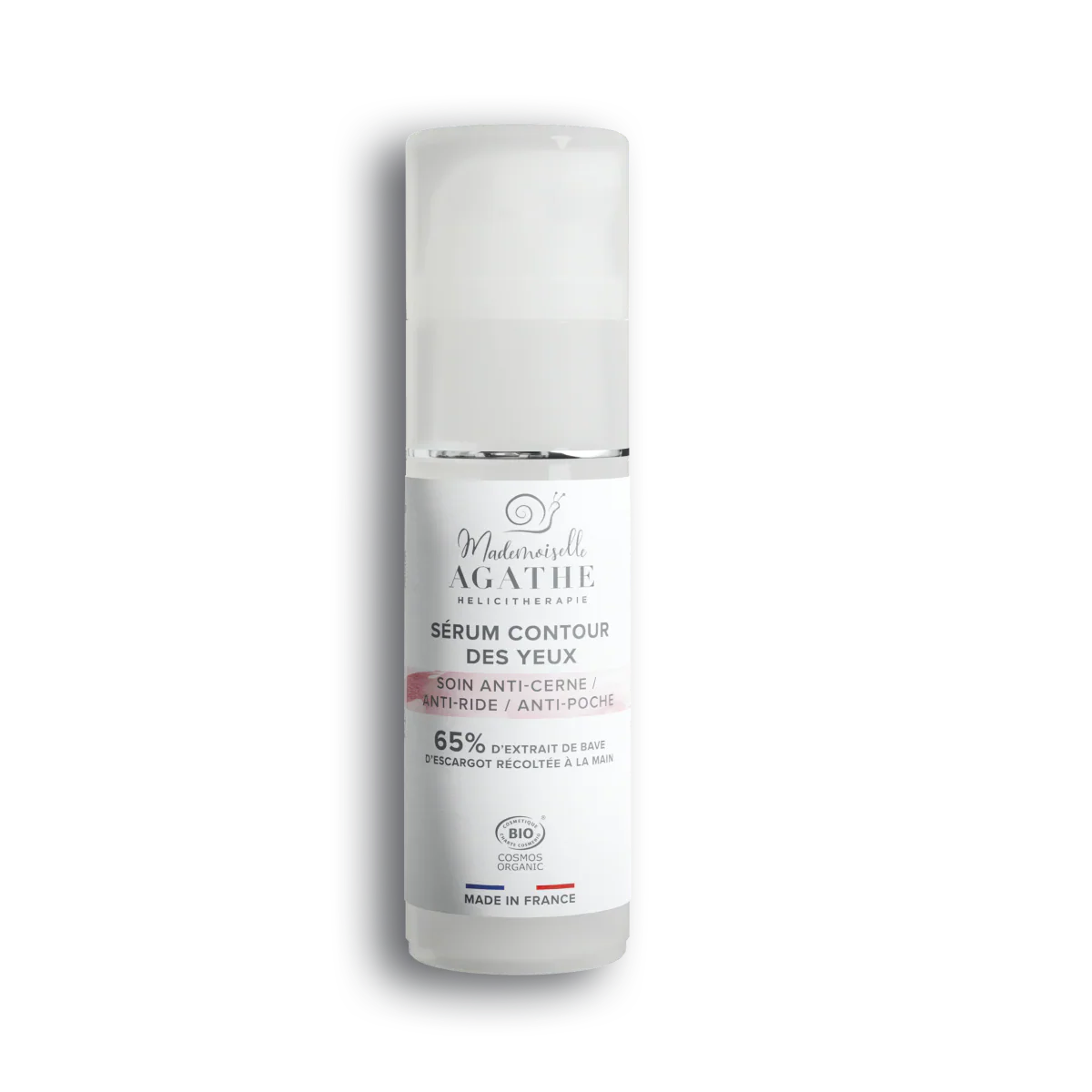 Serum yeux à la bave d'escargot certifié bio - anti-cerne, anti-ride - Mademoiselle Agathe