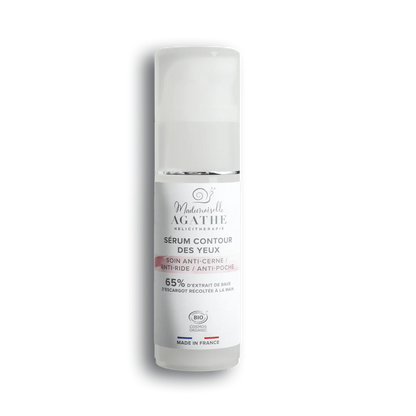 Serum yeux à la bave d'escargot certifié bio - anti-cerne, anti-ride - Mademoiselle Agathe