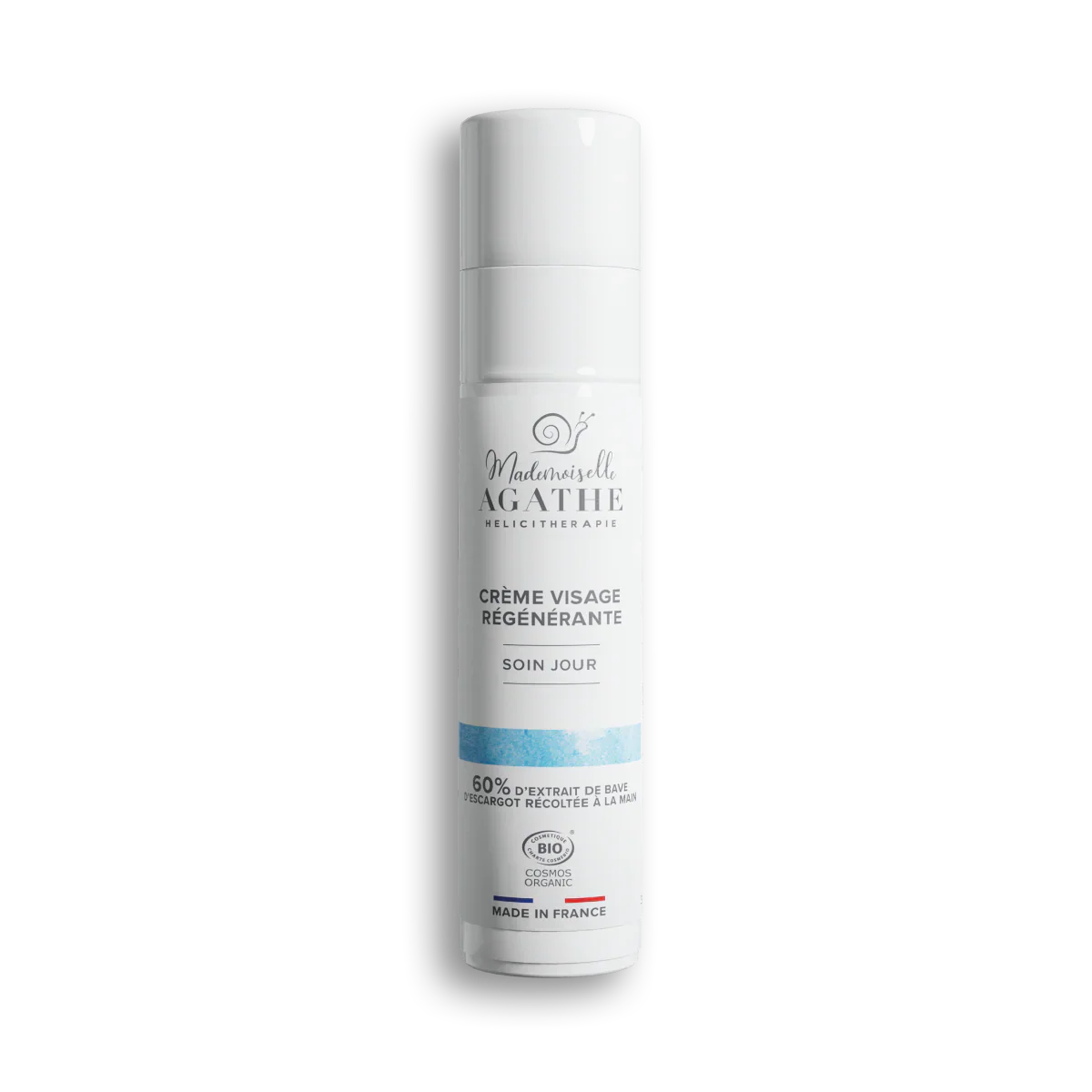 Crème jour à la bave d'escargot certifiée bio - hydratante & régénérante - Mademoiselle Agathe