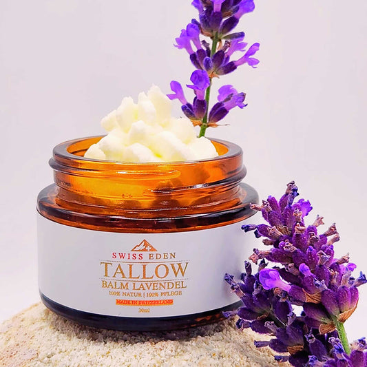 Schweizer Tallow Balm Lavendel – Demeter Bio-Rindertalg Naturbalsam von Swiss Eden