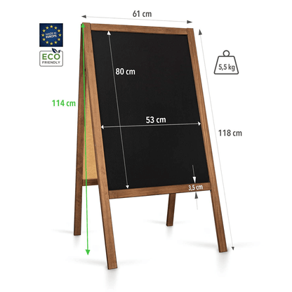 Holz Kundenstopper "ColorFrame" 118x61cm, Indoor