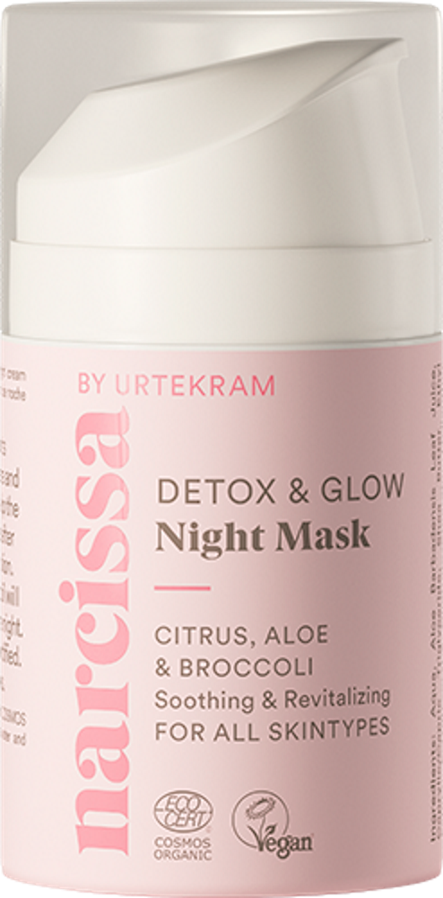 URTEKRAM - Narcissa Detox & Glow Night Mask - Rejuvenate Your Skin 🌟🌿