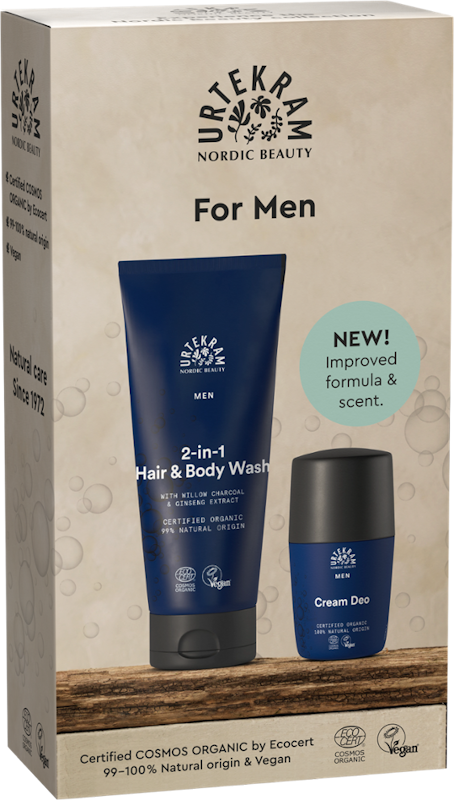 URTEKRAM - Men's Gift Box (Shower & Deodorant) - Stay Fresh & Clean 🌿✨
