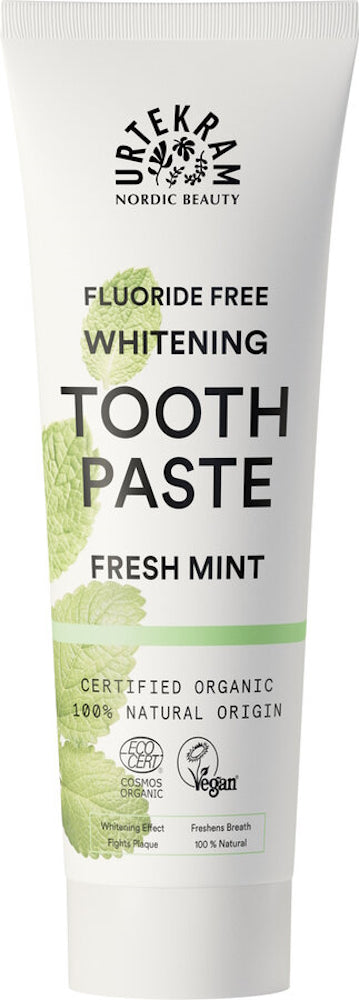 URTEKRAM - Fresh Mint Toothpaste - Fluoride-Free & Organic 🌿✨