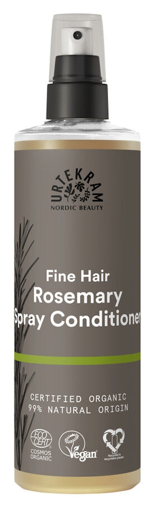 URTEKRAM - Fine Hair Rosemary Spray Conditioner - Organic Beauty 🌿✨