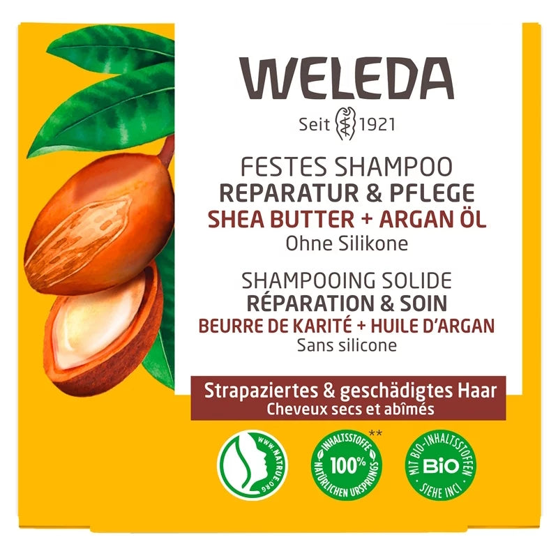 Weleda - Solid Shampoo Repair & Nourish - Argan & Shea Butter ✨