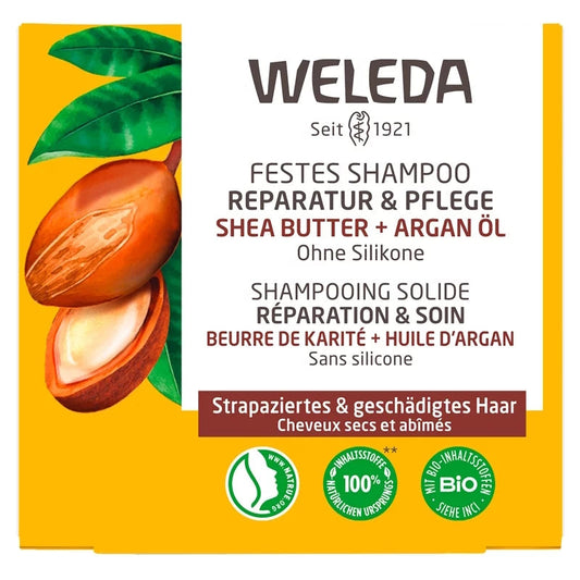 Weleda - Solid Shampoo Repair & Nourish - Argan & Shea Butter ✨