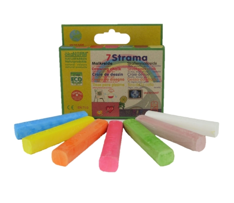 ÖKONORM - Narena Street Chalk, 7 Pcs - Vibrant Outdoor Fun 🎨🌿