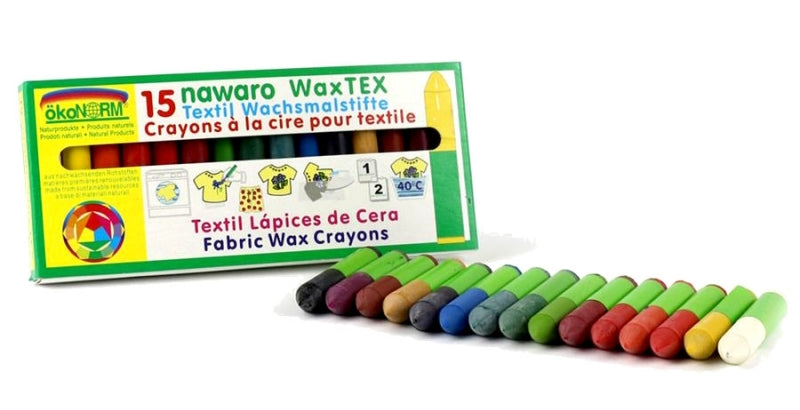 ÖKONORM - Fabric Wax Crayons 15 Stk - Creative Coloring Fun 🎨✨