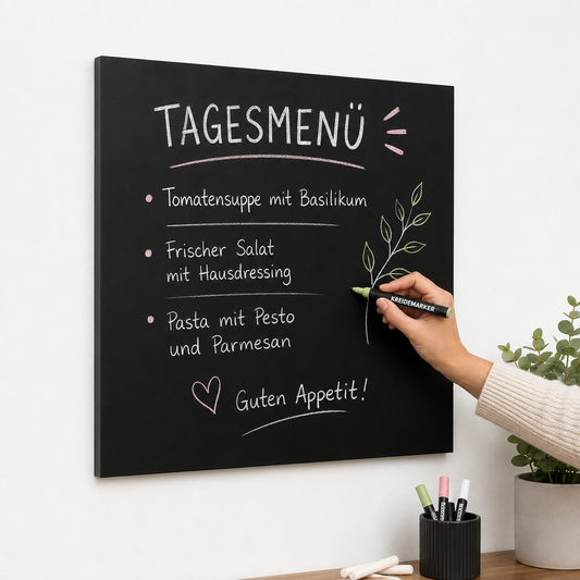 Wandkreidetafel nach Mass, ohne Rahmen, Indoor