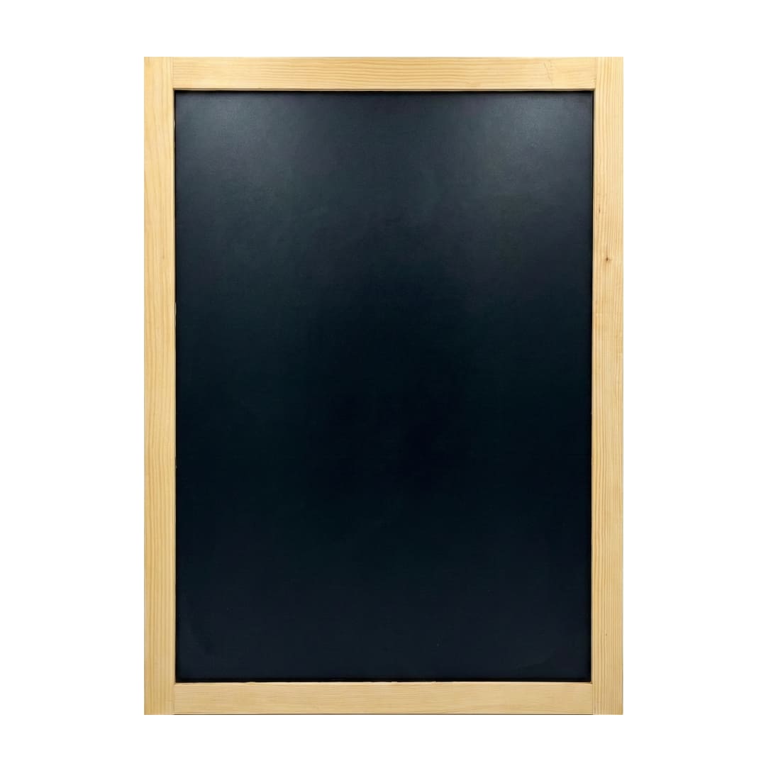 Wandkreidetafel magnetisch 51 × 68 cm, Holzrahmen Natur – B-Ware / Abverkauf / Einzelstücke