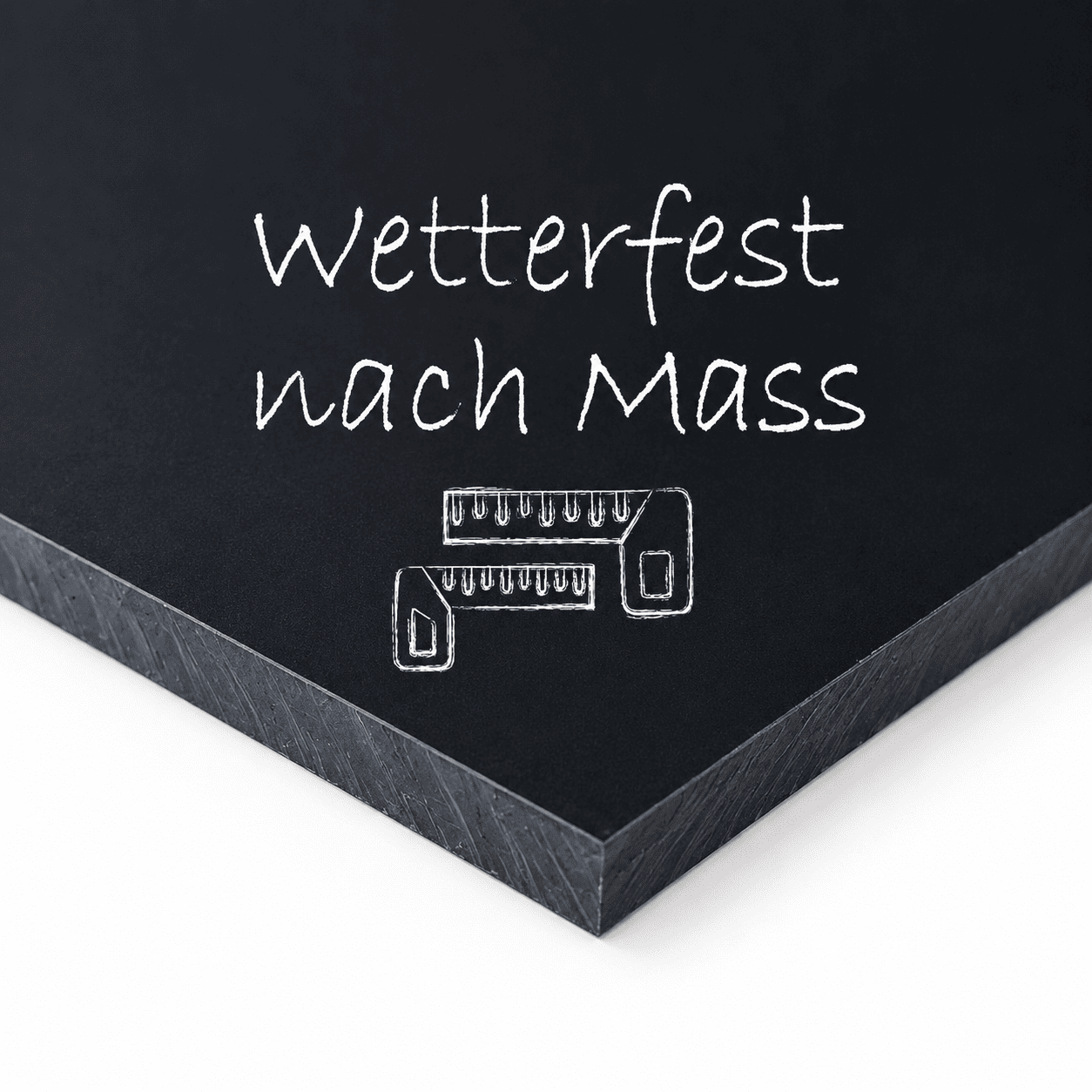 Wandkreidetafel nach Mass, ohne Rahmen, Outdoor