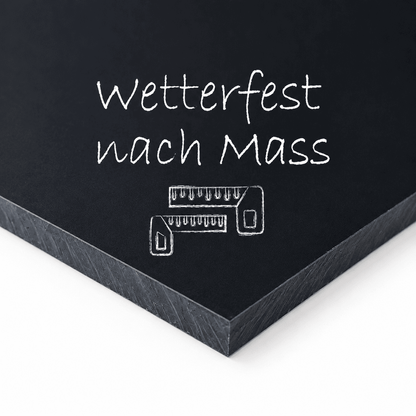 Wandkreidetafel nach Mass, ohne Rahmen, Outdoor