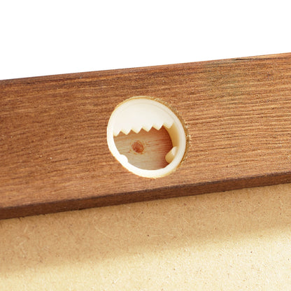 Wandkreidetafel mit Holzrahmen, Dunkelbraun, Indoor