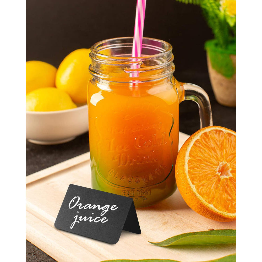 Mini Tischkreidetafel | A-Aufsteller, 10er Set