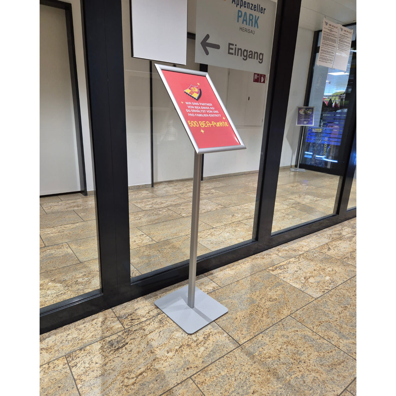 Infoständer Classic, DIN A3, Silber