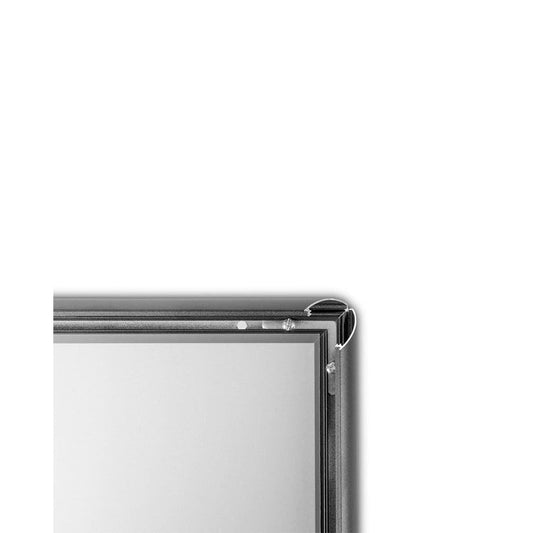 2 in 1 Info & Prospektständer Virginia, A4, Schwarz