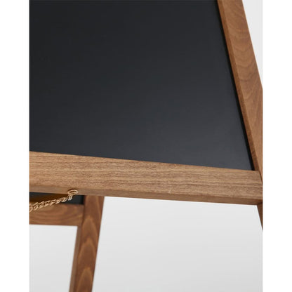 Holz Kundenstopper 95x54cm, Magnetisch, Dunkelbraun, Outdoor