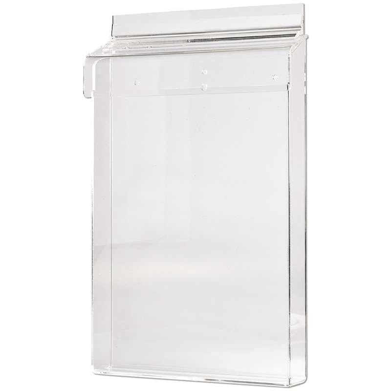 Acryl Prospektbox für Kundenstopper, Wandprospektbox - Wandhalter - Speedjust Schweiz