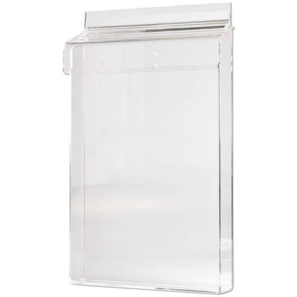 Acryl Prospektbox für Kundenstopper, Wandprospektbox - Wandhalter - Speedjust Schweiz