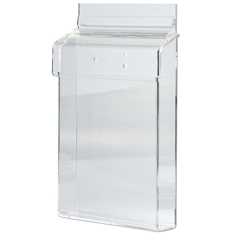 Acryl Prospektbox für Kundenstopper, Wandprospektbox - Wandhalter - Speedjust Schweiz