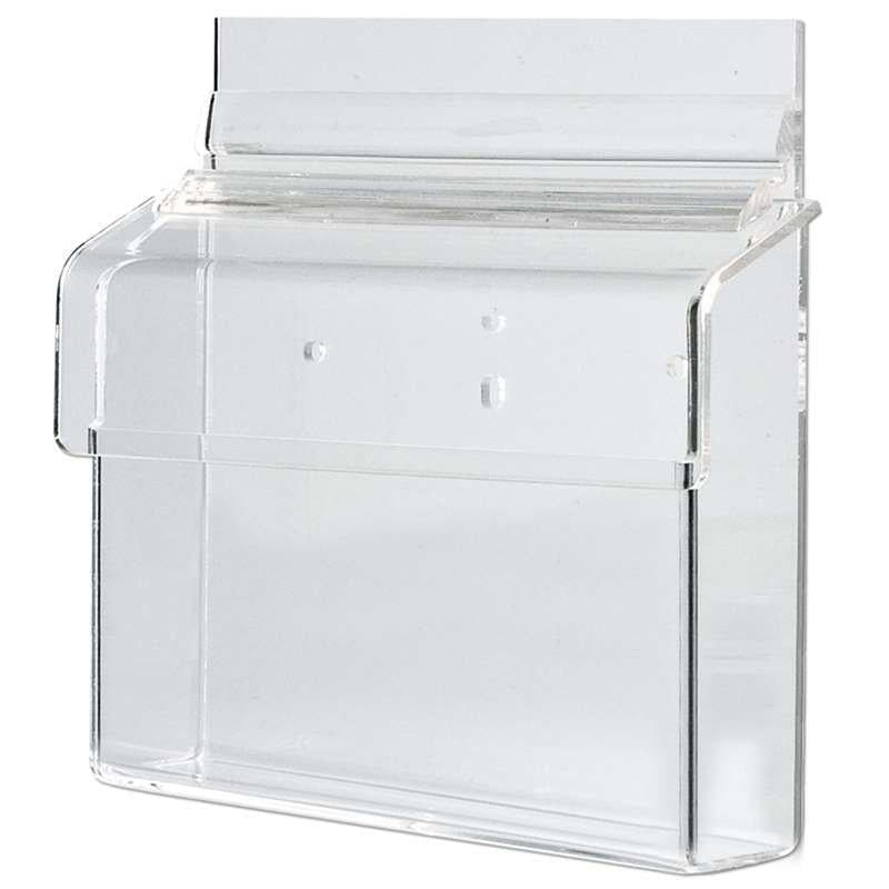 Acryl Prospektbox für Kundenstopper, Wandprospektbox - Wandhalter - Speedjust Schweiz