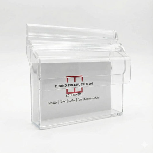 Acryl Visitenkartenbox, Wandvisitenkartenhalter - Wandhalter - Speedjust Schweiz