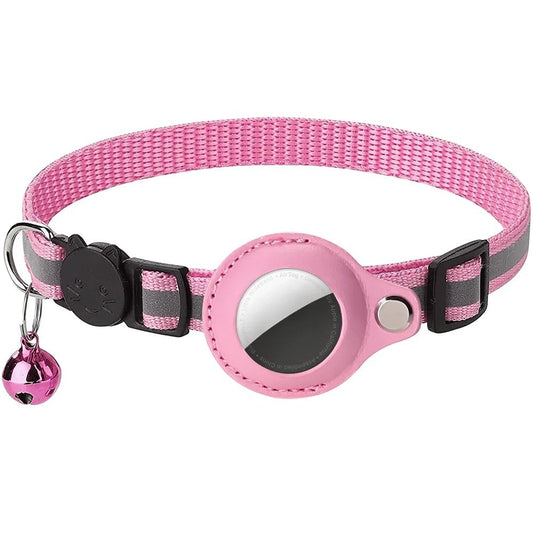 AirTag Halsband Nylon mit Reflektor