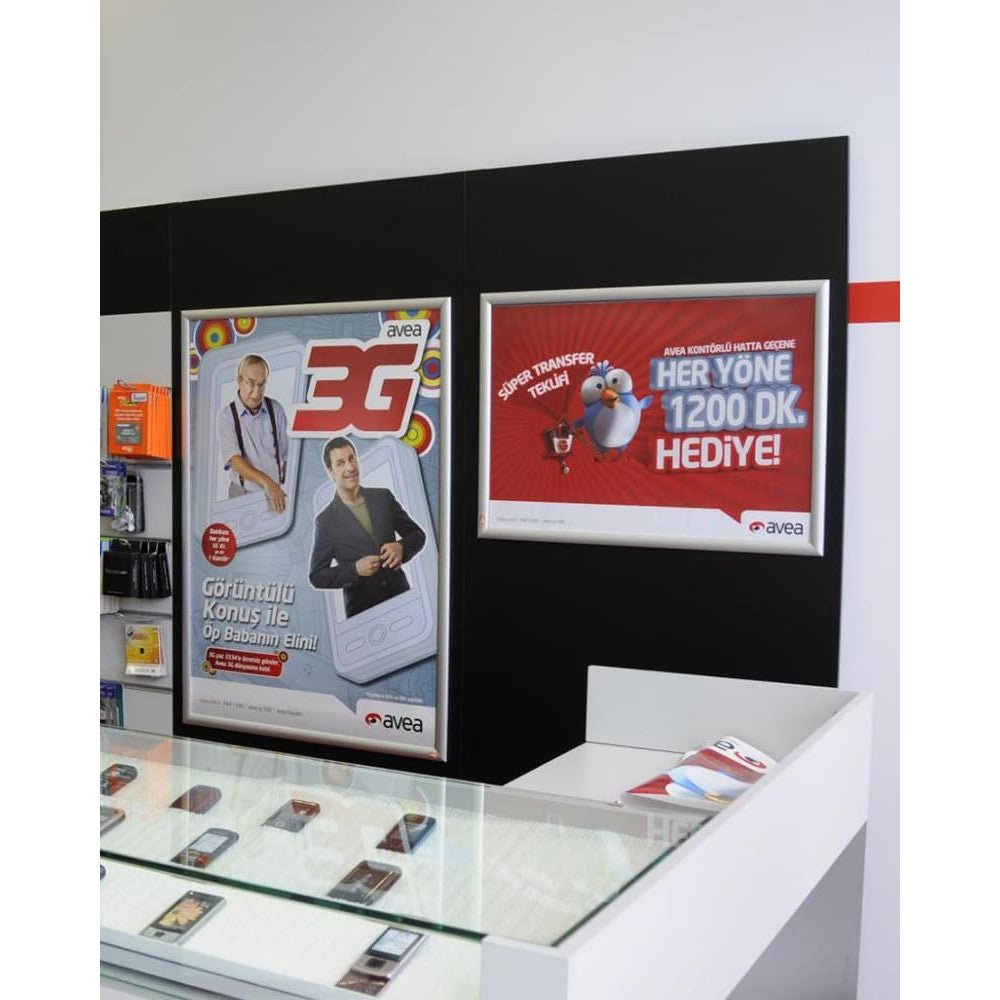 Alu Klapprahmen Standard, 25mm, Silber - Posterrahmen - Speedjust Schweiz