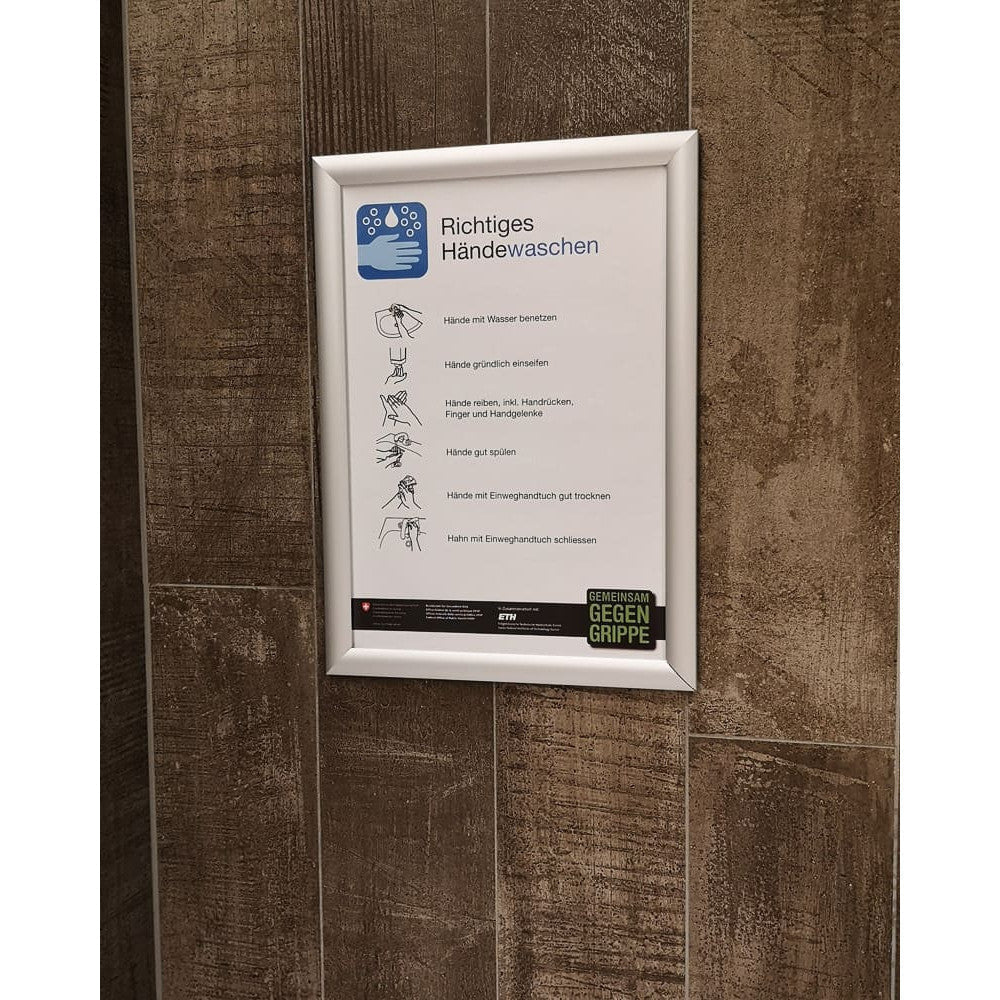 Alu Klapprahmen Standard, 25mm, Silber - Posterrahmen - Speedjust Schweiz