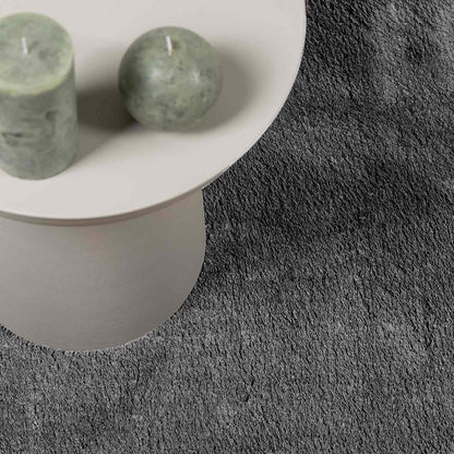 Bereichsteppiche HUARTE Anthrazit 1000 x 80 cm Polyester - Speedjust Schweiz