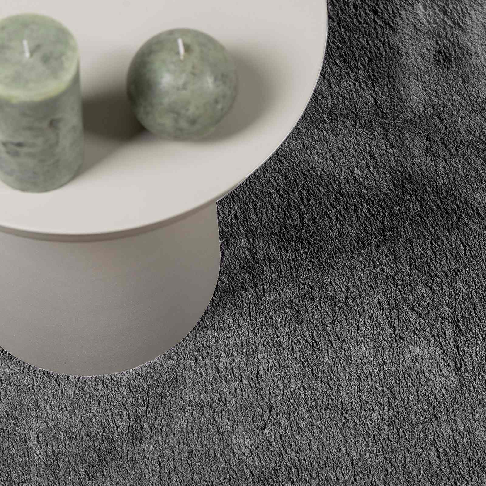 Bereichsteppiche HUARTE Anthrazit 750 x 80 cm Polyester - Speedjust Schweiz