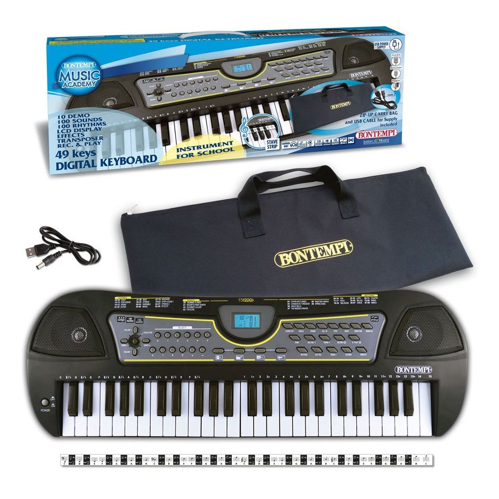 Keyboard mit 49 Tasten mit Netzstecker