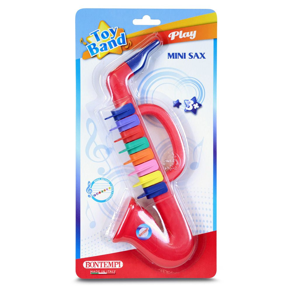 Saxophon mit 8 farbigen Tasten im Blister