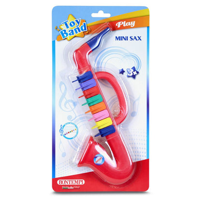 Saxophon mit 8 farbigen Tasten im Blister