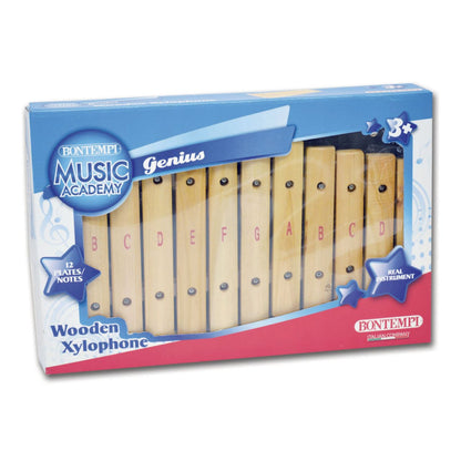 Xylophon mit 12 Holzplättche