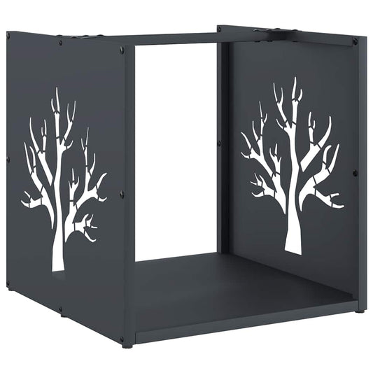 Brennholzregal Anthrazit 40x40x40 cm Kaltgewalzter Stahl - Feuerholz - Aufbewahrung online kaufen in der Schweiz | Speedjust Schweiz