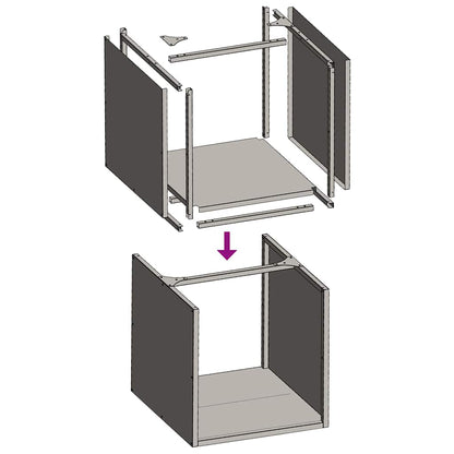Brennholzregal Anthrazit 40x40x40 cm Kaltgewalzter Stahl - Feuerholz - Aufbewahrung online kaufen in der Schweiz | Speedjust Schweiz
