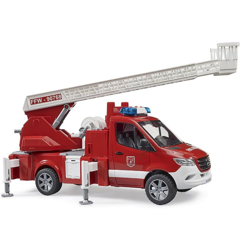 Mercedes Benz Sprinter Feuerwehr mit Drehleiter, Pumpe & Light & Sound Modul