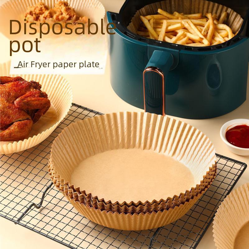 Backpapier für Airfryer – 100 Stück, perforiert, Ø 23 cm