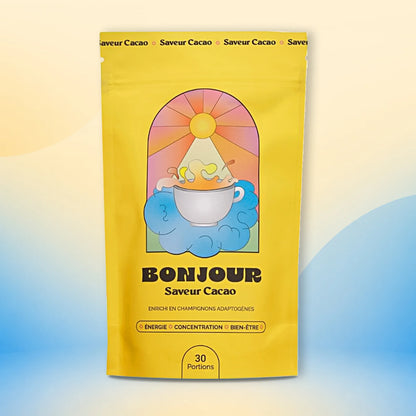 Bonjour Cacao Flavor – Rich Mushroom Cacao Drink (Caffeine-Free)