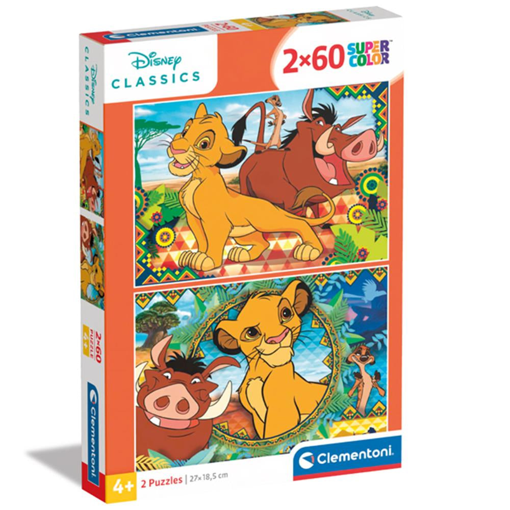 Lion King Puzzle 2 x 60 Teile