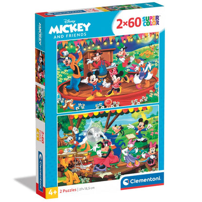 Mickey Puzzle 2 x 60 Teile