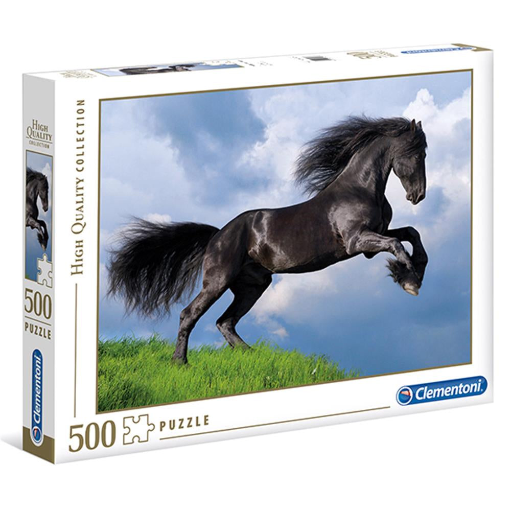 Puzzle black horse 500 teilig