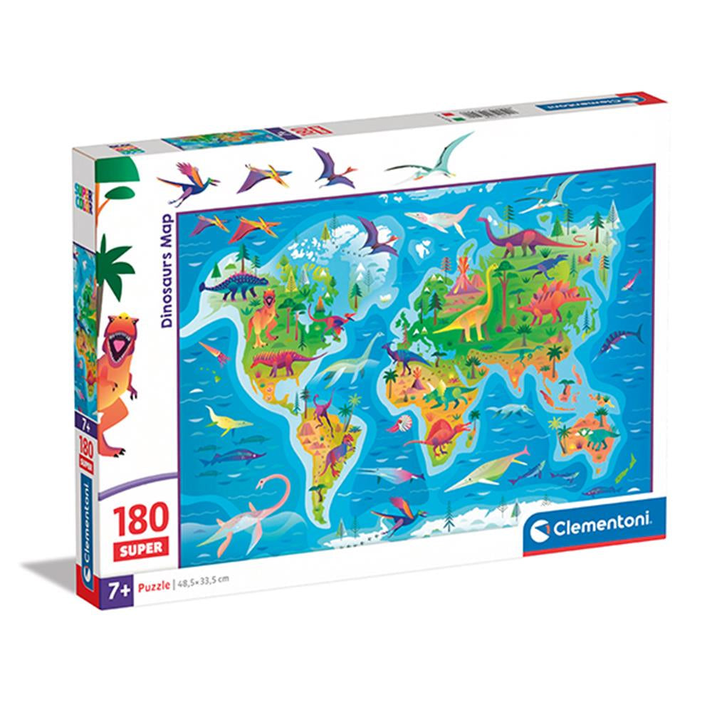 Puzzle Dinosaurier Karte 180 Teilen S